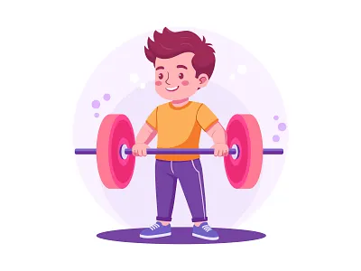 Fitness Goal & Strength Motivation - Versatile Vector Art adobe illustrator branding character design exercise fitness flat illustration gym health illustration lifestyle lifting modern motivation self improvement sports strength vector wellness workout