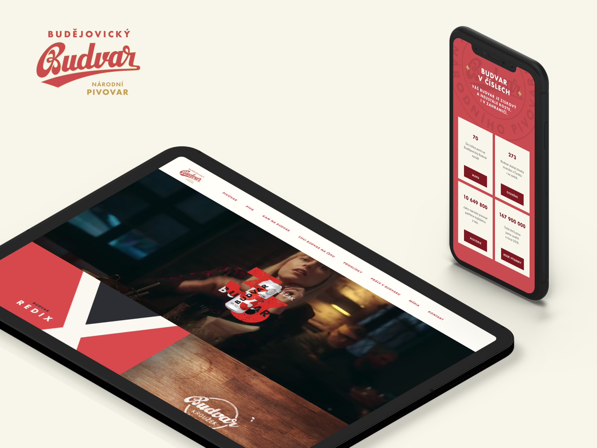 Budvar: The Czech national brewery beer branding craft czech ui ux website