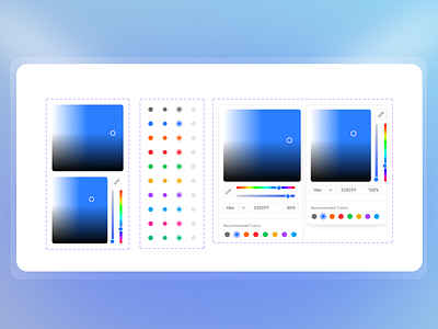 Color Picker Component - Lumin UI branding color color component color pic color picker component dashboard designtools picker ui uielement