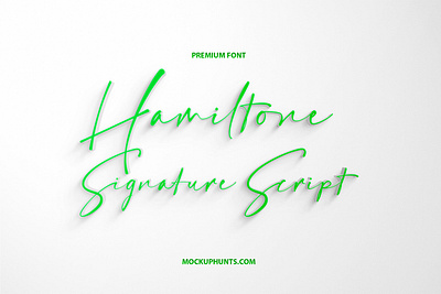 Free Font Hamiltone Signature Script font free font hamilton font hamiltone script script font