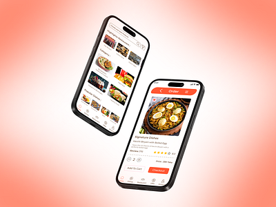 Food Delivery Mobile App app design clean ui food food delivery app design mobile ui modern design uidesign uiux user experience user interface