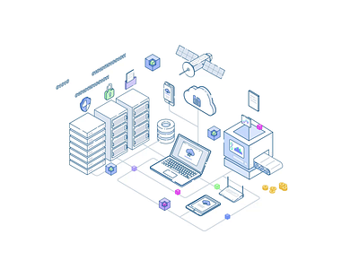 Explainer illustration - cybersecurity animation crypro cybersecurity gif hacking icon illustration isometric network networking promotional security video web 3.0 web3