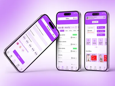 Padma Utility — Modern SIM Card Mobile App UI Design interaction design