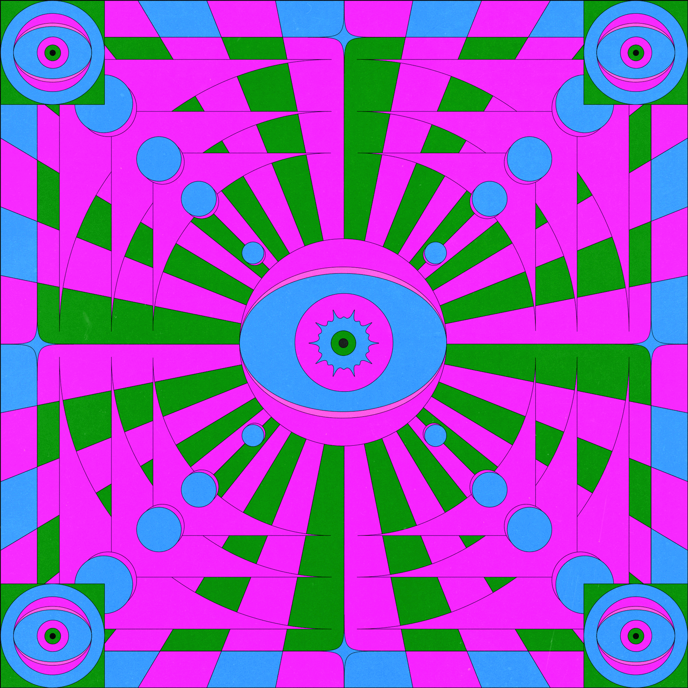 Polygonal ✦ Dreams 2d animation art artwork design digital art editorial art eyes flat graphic design illustration illustrator loop motion motion graphics nft psychedelic retro trippy vector art