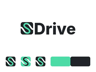 🚖 SDrive Branding app logo brand identity branding driver minial passengers s logo symbol taxi ui