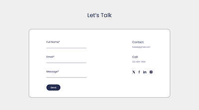 Contact Us behance business website contact form contact form ui contact page contact section contact us dribble flat design get in touch input field design landing page lets talk design ui ux design web design web ui website design