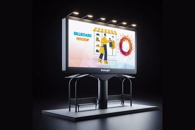 Billboard Wall Blank Mockup Design PSD advertising billboard mockup poster psd