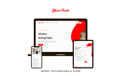 Ifkina posla web page + logo branding design graphic graphic design logo ui ux webdesign webpage