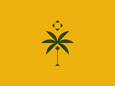 Palm Tree Logo art direction artist branding digital illustration fashion flat design flat vector geometric logo graphic design hotel logo minimalist modern icon nature palm tree plant resort ui vector illustration visual identity