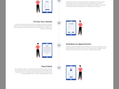 Telehealth Landing Page behance doctor consultation dribble healthcare website homepage design landing page medical website minimal design modern design online doctor responsive design telehealth telemedicine uiux web design website website ui
