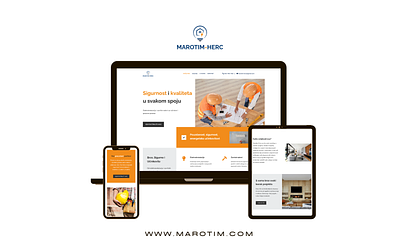 Marotim-Herc webpage + logo design branding design graphic graphic design logo logo concept ui ux webdesign webpage