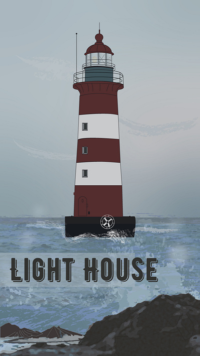 Vector Light House animation graphic design ui