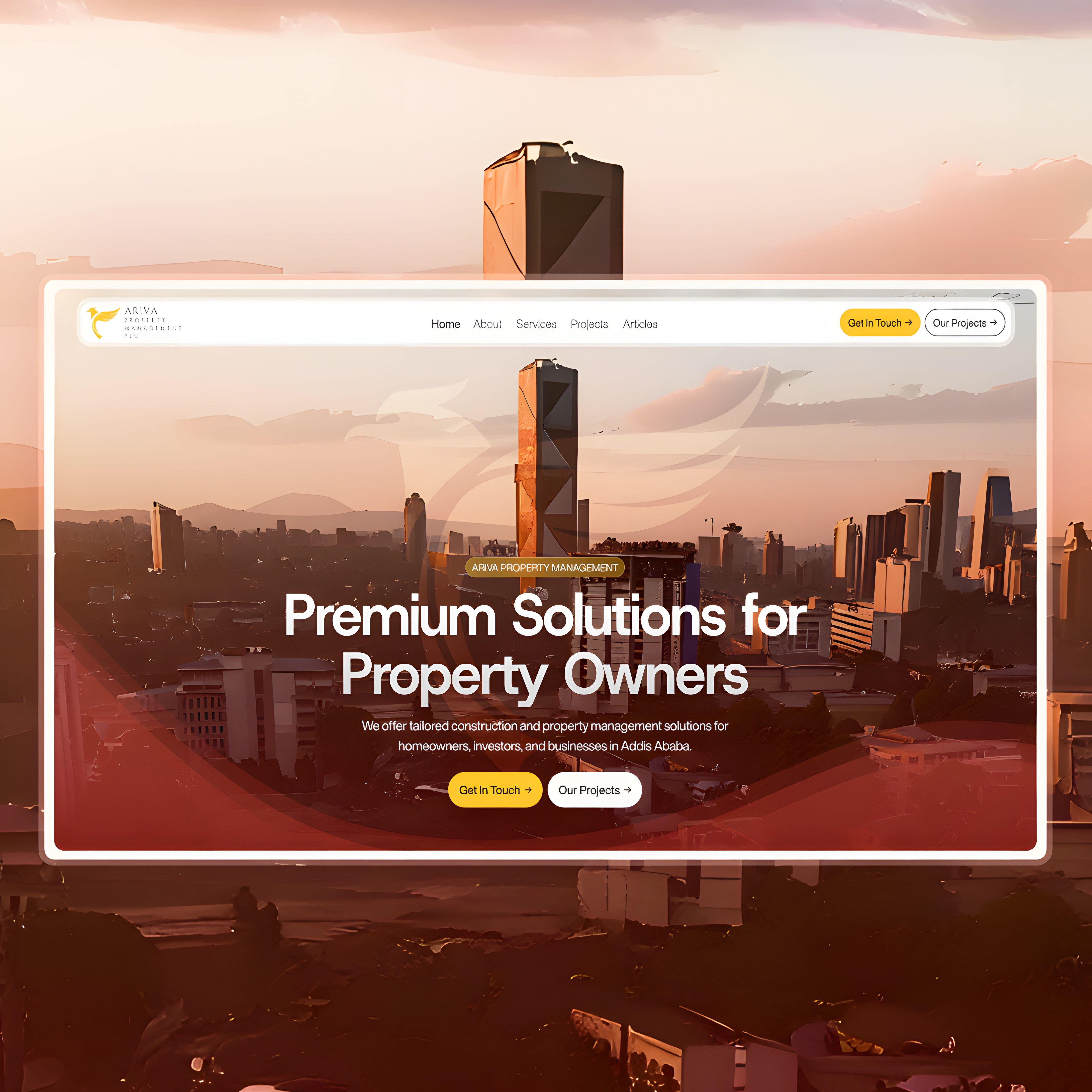 Property Management Website Design design figma landingpage ui uiux web design webdesign