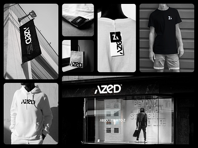 AZED - Streetwear Branding bento grids bentogrid brand guidelines brand identity brand strategy branding fashion fashion branding graphic design logo logo design logotype logotype design streetwear streetwear visual identity urban visual branding visual identity