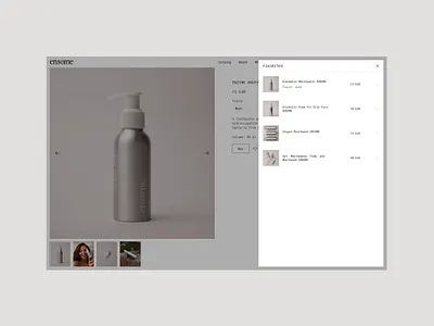 E-commerce website for eco-brand Ensome | Favorites branding design e commerce online shop ui ux web design