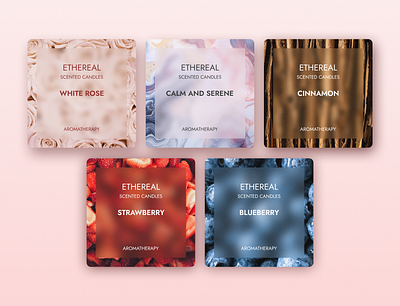 Scented Candle box packaging design branding candle graphic design packaging