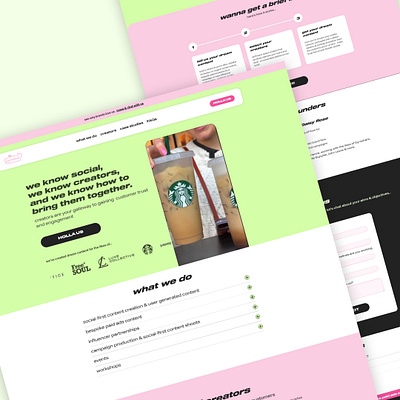 UGC Webflow Website -Content Creation Website Design Template contentcreation ugc web design website template