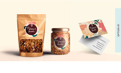 Branding for granolas branding graphic design illustration illustrator logo packaging sticker design