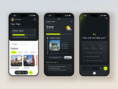 ✈️ Travel Companion App – AI-Powered Trip Planner ai assistant companion interface modern travel ui user experience user interface ux ux design ux principles