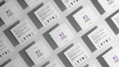 Minimalist Skincare Sachet Packaging — Asceza R3 Enzyme Cleanser sterile beauty