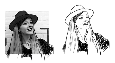 Line art | Face illustrations illustration line art