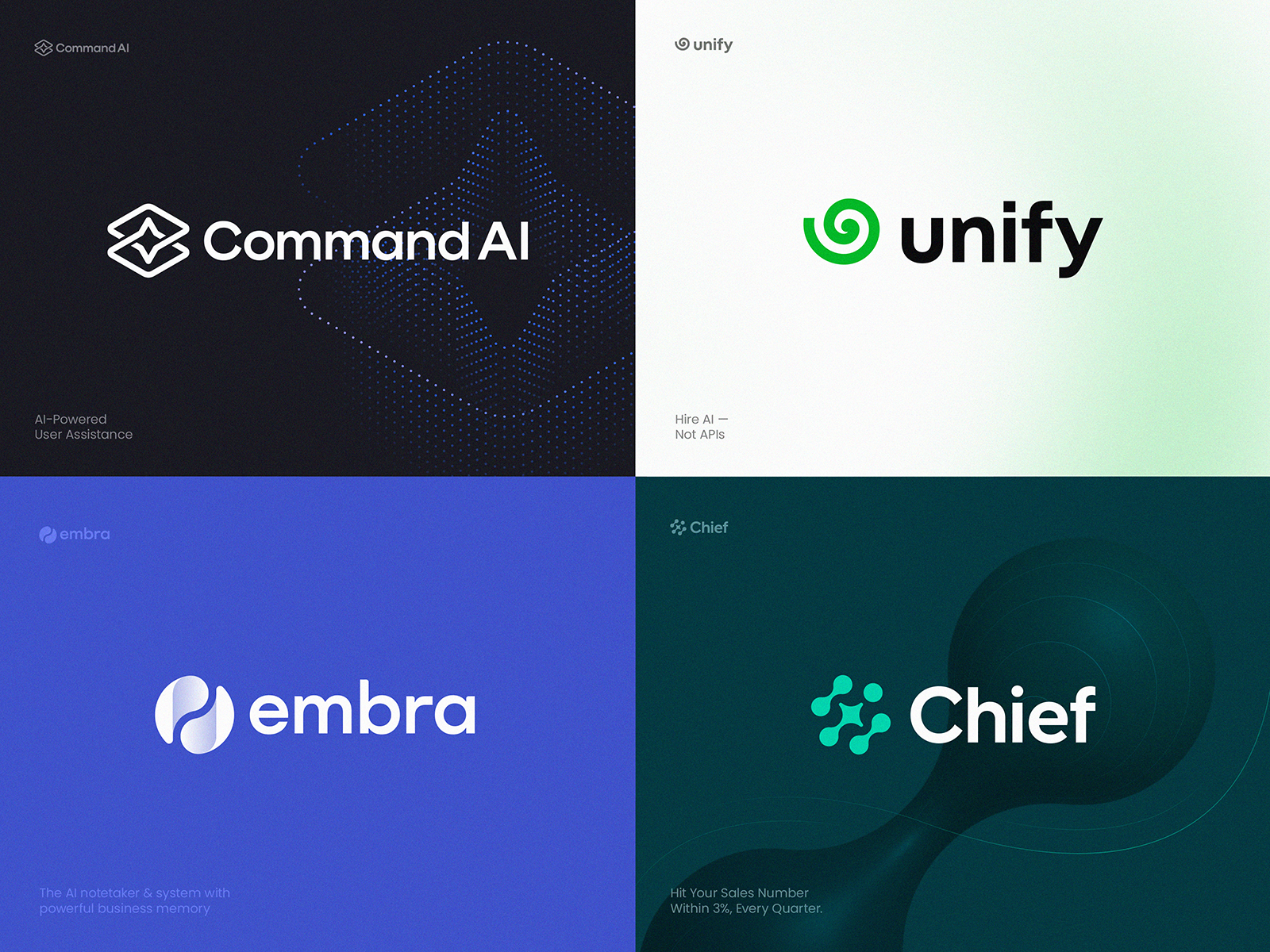 AI Brands Logo Collection ai blockchain branding crypto identity learning llm logo machine neuronet prompt tech web3