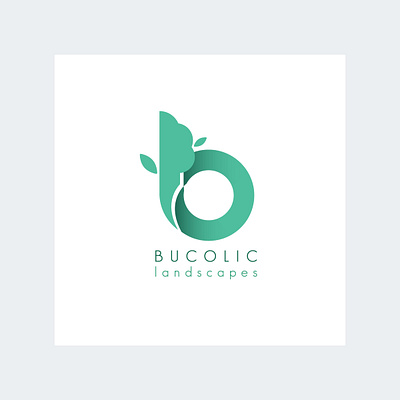 Bucolic landscapes logo brand identity branding illustration logo logo design