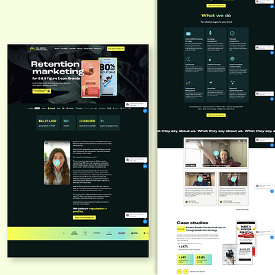 E-mail marketing website - Responsive Ui/UX with webflow advertising email marketig mail marketing webflow website development