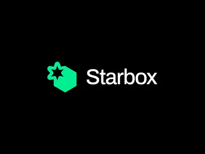 Starbox - Logo Concept agency box clean concept content creator dark influencers logo marketing modern neon green star tiktok youtube