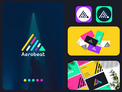 Aerobeat - Logo and Brand identity advertising beverage packaging brand design brand identity branding design graphic design illustration logo ui