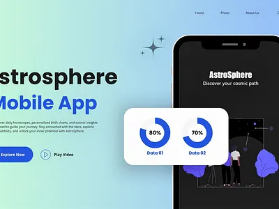 AstroSphere – Astrology App Design appdesign astrologyapp horoscopeapp mobileapp uiuxdesign xd design