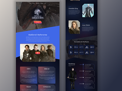 Game Landing Page designs, themes, templates and downloadable graphic  elements on Dribbble
