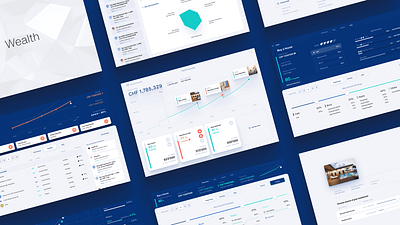 Wealth: investment app app design system finance investment ui ux