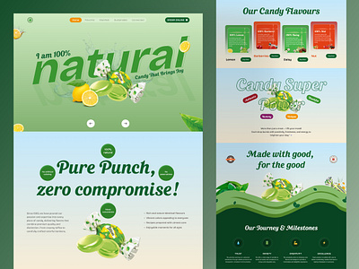 🍭 Candy Delight – Landing Page Exploration candybrand candydesign candylandingpage creativedesign fooddesign foodwebsite landingpage sweetdesign uidesign uidesigner visualdesign webdesign