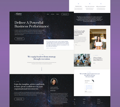 Consulting Firm Landing Page design web design