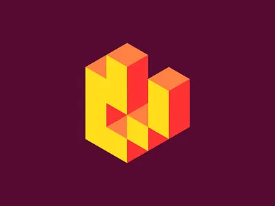 Luces Voladoras 3d art branding color design fire game graphic design icon illustration isometric light logo luces music pixel synth vector videogame voladoras