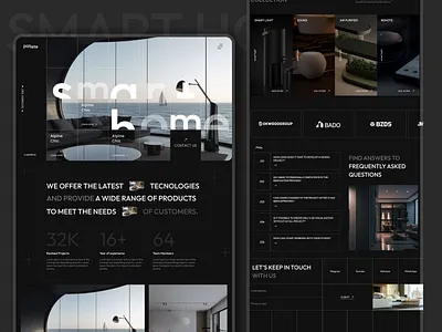 Smart Home Landing Page creative graphic design home landing page smart smart home ui uiux web website