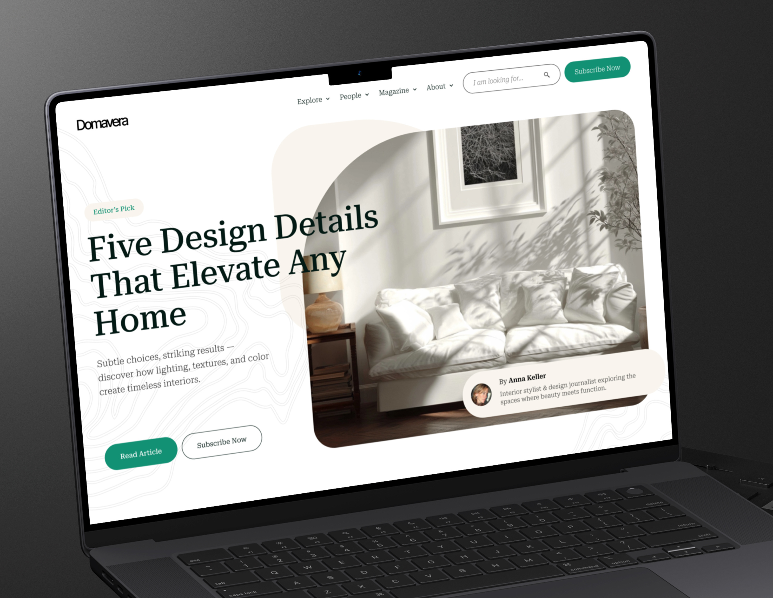 Example of Website Design (UI/UX)