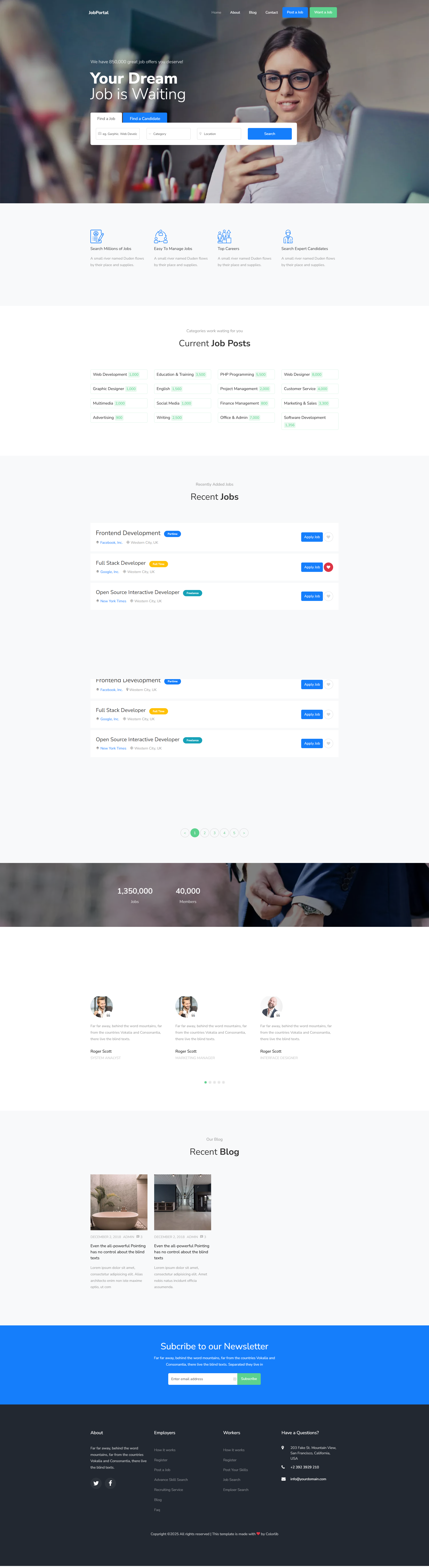 JobPortal-Job Board-Website job board website wordpress website