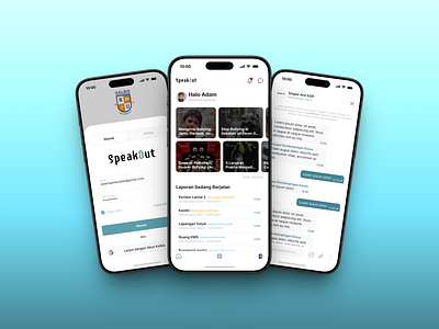 SpeakOut - Thesis Project app bullying design mobile ui ux