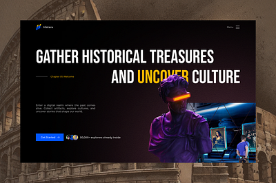 Metaverse Game Hero Section crypto game hero section landing page metaverse ui ux web design web3