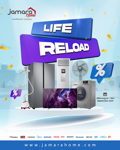 LIFE RELOAD PROMO CREATIVES design graphic design life reload promo sales