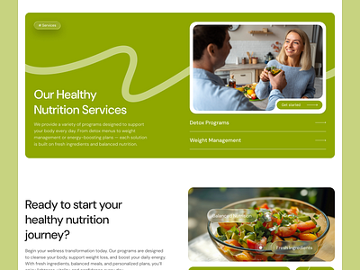 Healthy Nutrition Website 🥗 activity calorie fitness habbit health health landing page health website healthcare healthcare landing page healthcare website healthtech landing page nutrition nutrition website website wellness