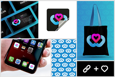 Modern HeartLink Logo for Relationships And Trust app logo brand identity care brand client trust community logo corporate identity dating logo digital branding future brand healthcare logo heart link link logo love connection networking logo partnership logo relationship logo smart logo trust logo unique logo