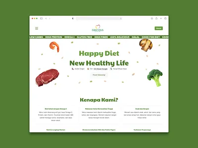 Gracious Healthy Catering - UI/UX Design Internship catering healthy ui ux website