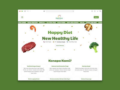 Gracious Healthy Catering - UI/UX Design Internship catering healthy ui ux website