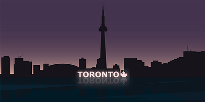 Сity ​​silhouette city design graphic design illustration silhouette toronto vector