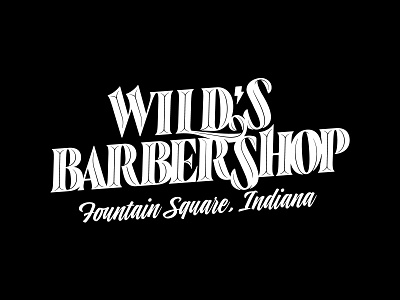 Wild's Barbershop barbshop design handlettering handtype hashtaglettering lettering vector vectormachine