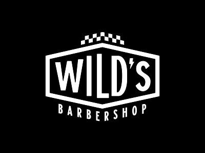 Wild's Barbershop badge barberhop design