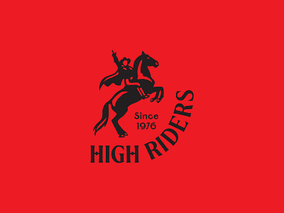 TTU High Riders Re-brand black branding education horse logo masked rider rebrand red students texas tech university